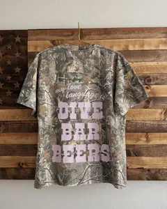 Dive Bar Beers Camo Tee - Hungting Season/Fishing Outfit