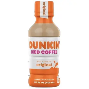 Dunkin' Donuts Original Iced Coffee Bottle, 13.7 fl oz 12 pack(Packaging may vary)