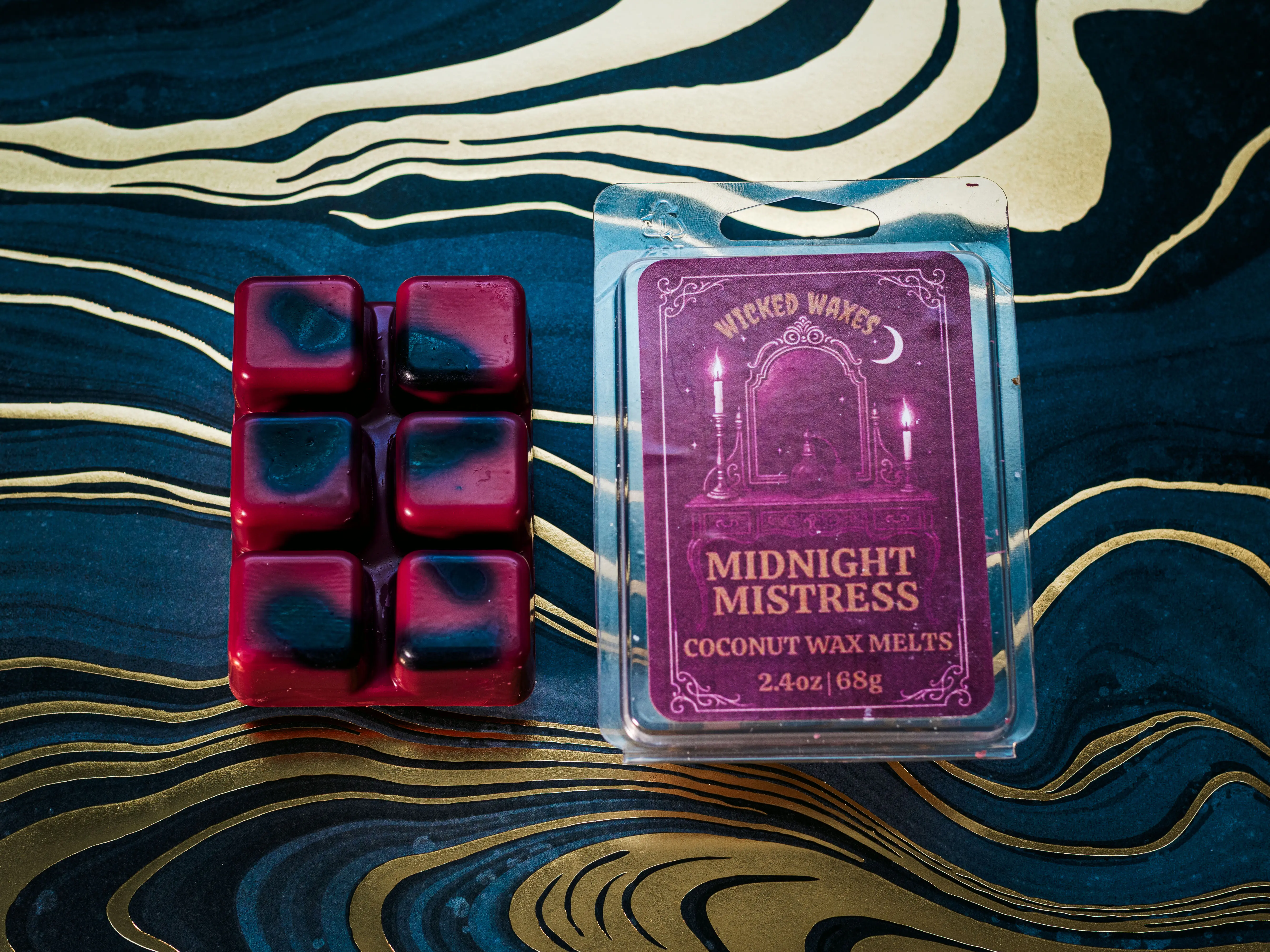 Midnight Mistress Wax Melts | Red Currant, Honey & Vanilla Noir | Luxury Gothic Fragrance