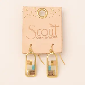 Good Karma Miyuki Frame Earrings