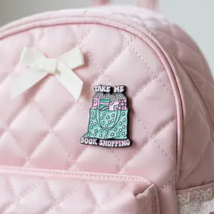 Take Me Book Shopping Pin