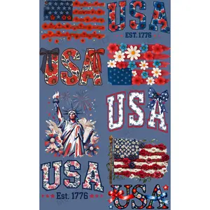 FLORAL FLAGS PREMADE GANGSHEET  - 22X36  DTF TRANSFERS - DIRECT TO FILM
