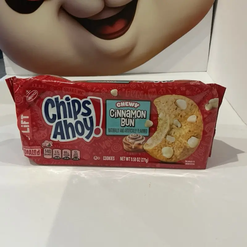 Chewy Cinnamon Bun Chips Ahoy! Snack, Spicy Flavored Chewy Baked Treat