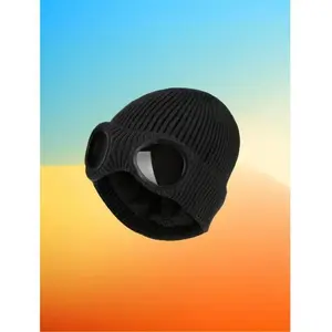 Goggle Lens Unisex Knitted Beanie | Soft Warm Winter Hat | Fall Daily Commute Cold-Proof Must-Have
