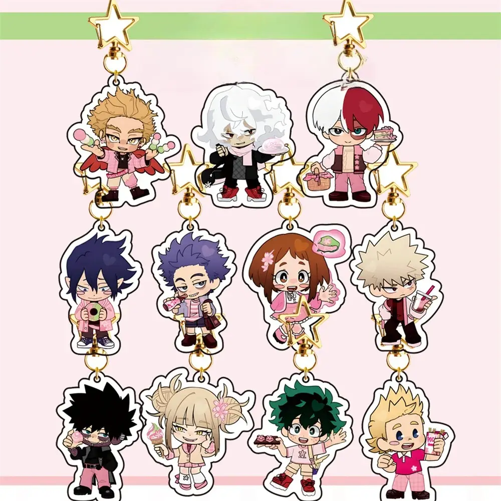 My Hero Academia SAKURA Acrylic Keychain, Chibi Anime Keyring - Anime Hot Pendant, Cute Keyring Accessory, Fun Charm For Backpack Or Purse | High Quality and Customer Favorite Items