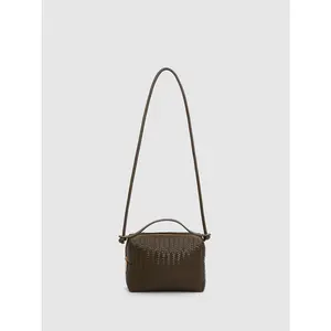 URBAN REVIVO 2026 Elegant Women's Faux Leather Shoulder Bag with Woven Handle, Convertible to Women's Crossbody Bags, Crossbody Bags For Women