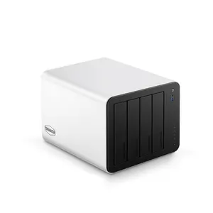 TERRAMASTER F4-425 Plus NAS Storage - 4Bay Intel N150 Quad-Core CPU, 16GB RAM DDR5, 5GbE LAN x 2, M.2 Slot x 3, Network Attached Storage for Teamwork, Multimedia Server (Diskless)