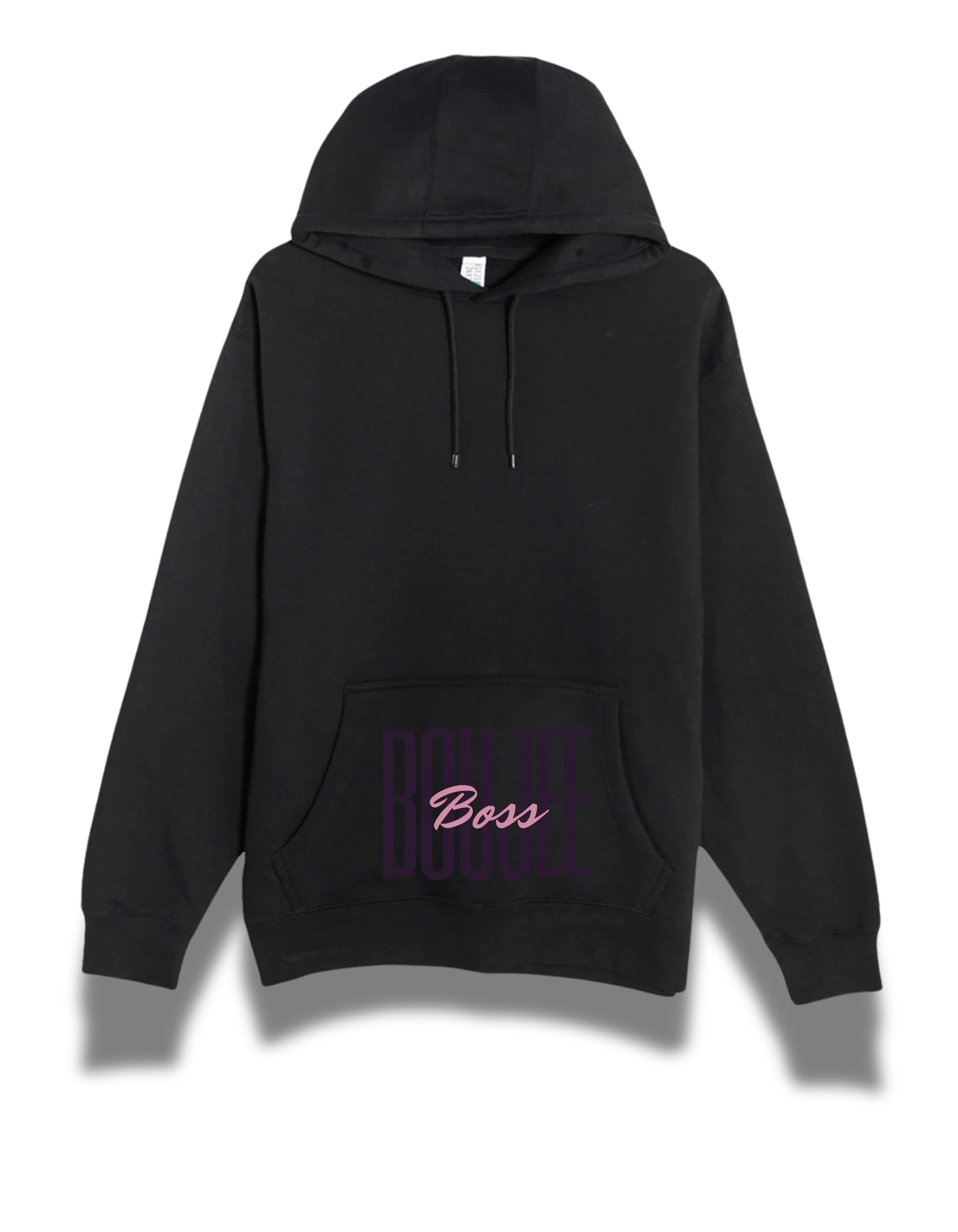 Boujee Sweatshirt - Black Hoodie with Front Pocket, Casual Style, Long Sleeve, Best Friend Design