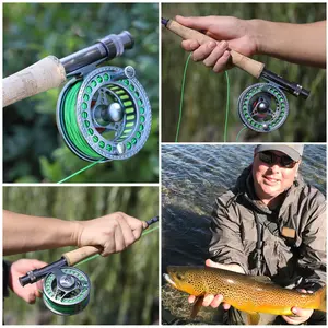 Sougayilang Fly Fishing Rod 4 Pieces Lightweight Ultra-Portable Graphite Fly Rod For Complete Starter 5/6wt Rod For Traveling Fly Fishing Rod