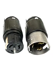 Hubbell CS8164C/CS8165C Locking Connector 50 amp 480V 3 Pole and 4W set m/f High-Quality Electrical Connectors