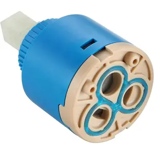 35mm Ceramic Faucet Cartridge Replacement, Single Handle Kitchen Bathroom Faucet Repair, Low Torque, Drip-Free, Durable Ceramic Disc