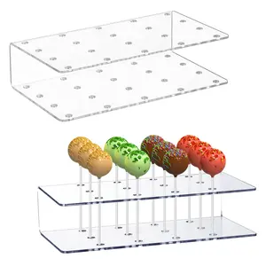 Acrylic Lollipop Display Stand, 1/2 Counts Clear Lollipop Holder, Cake Display Stand, Home Organizer for Wedding, Birthday Party, Halloween Candy Decoration, Ornaments, Cake Decorating Supplies, Cake Decorating Kit, Cupcake Stand Set, Cake Stands Set