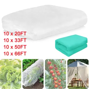 20~66ft Insect Netting, Garden Plant Covers, Mesh Protection Netting for Vegetable Plants Fruits Flowers Crops Greenhouse Bird Net Cover