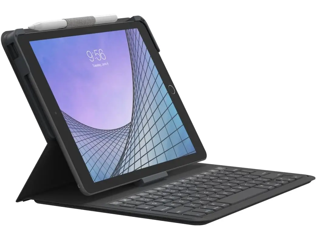 ZAGG Messenger Folio 2 Wireless Tablet Keyboard & Case Accessories - Laptop-Style Keys, Built-in Stand, Detachable Design, USB Cable for 10.9-inch 10th GEN iPad, Lightweight