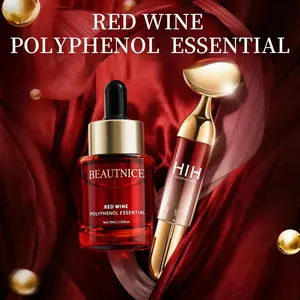 【Luxury V-Shape Sculpting Set】Red Wine Antioxidant Serum × Ultrasonic Vibrating Massager
