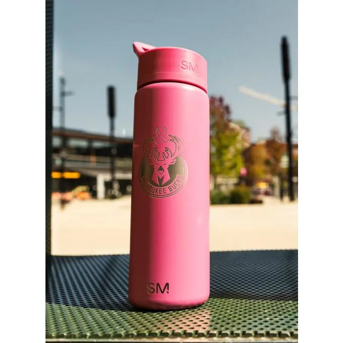 Simple Modern Breast Cancer Awareness Milwaukee Bucks 22 oz. Summit Water Bottle