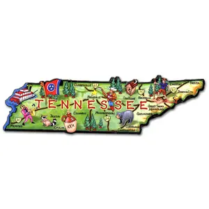 Tennessee Artwood State Magnet Souvenir by Classic Magnets