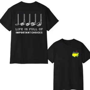 [Graphic tee] The Masters Golf T-Shirt – New Version Master Golfing Graphic Tee for Men, Casual Short Sleeve Cotton Shirt, Sporty Golf Apparel, Perfect Gift for Him, Birthday or Holiday Present, Trendy Menswear Top for Golf Lovers masters 2026 merch