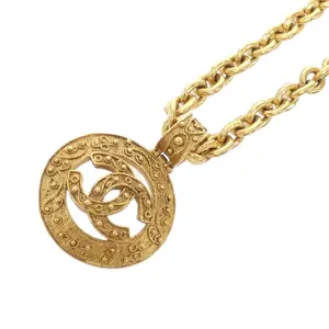 Pre-owned CHANEL Brass Small Leather Goods Necklace