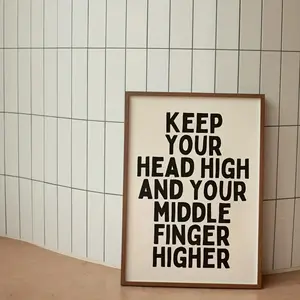 1pc Inspirational Quote Canvas Art Poster - less Wall Decor for Living Room and Bedroom - For Home Decor Enthusiasts - Perfect Gift for Friends & Family