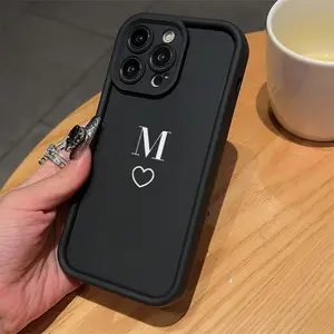 Minimalist Letter M Design Phone Case, 1 Count Phone Protective Cover, Shockproof Phone Cases Compatible with iPhone 7 X 11 12 13 14 15 Pro Max