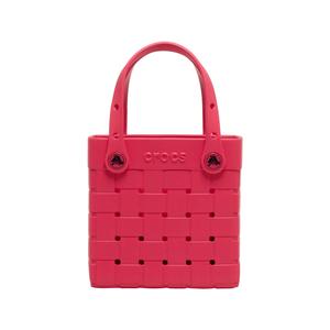 Crocs Classic Small Woven Tote Bag, Cute Shoulder Bag, Accessorize with Bag Charms and Jibbitz Charms