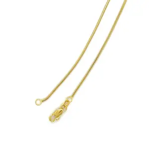 14K Gold Snake Necklace