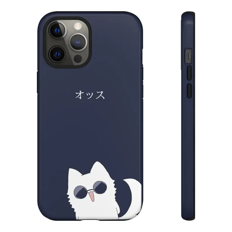 Gojo Satoru's Cat Phone Case, Anime Phone Case, Cover for iphone 17 phone case 16 pro max 15 Plus 14 13 12 11 and Samsung S26Ultra S25Plus S24 S23 S22 Cute,clear,military-grade,high-end,durable,shockproof,and drop-resistant 2-in-1 glossy phone case