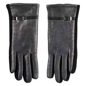 Women's Metallic Touchscreen Texting Gloves