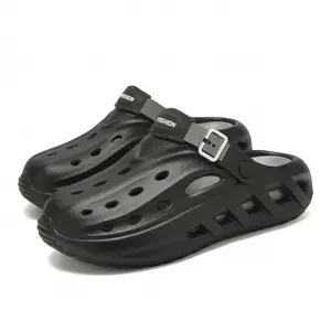 Unisex Slip-on Clogs with Adjustable Strap - Breathable Garden Shoes & Water Sandals