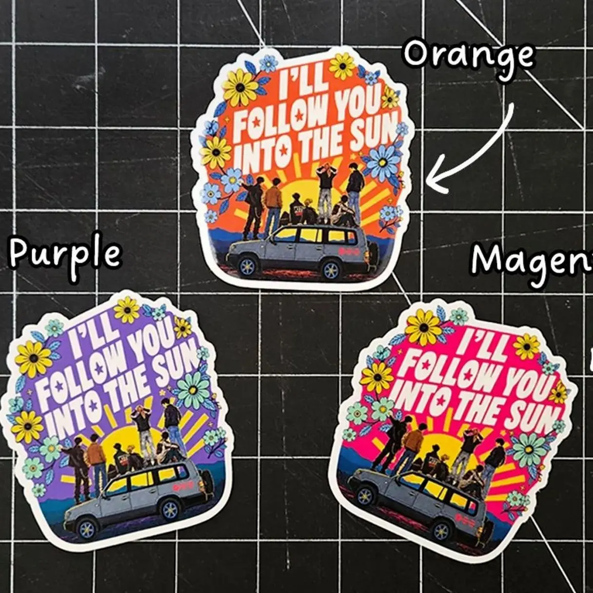 Into the sun sticker |  OT7 sticker