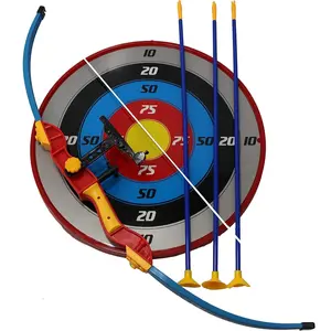 Kids Bow and Arrow Play Set | Comes with 3 Suction Arrows, A Bow, and A Target | Great Sports Gift for Young Beginner Archers | Indoor and Outdoor Archery Set