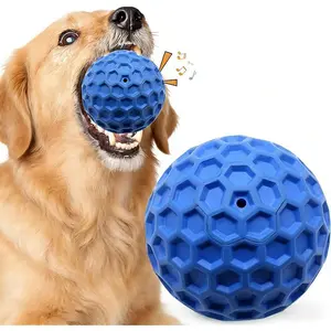 Indestructible Squeaky  Ball, Large/Medium  Aggressive Chewing,Interactive    , Cleans ,Outdoor