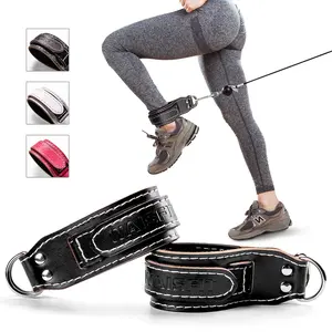 Ankle Straps for Fitness Equipment, Pair of Ankle Braces for Leg Exercises, Ideal for Kickboxing, Butt Training, Stretching, Bicep Curls