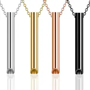 2pcs Anxiety Relief Necklace - Mindful Breathing Necklace for Stress & Anxiety Relief with Breathing Exercises, Meditation & Calming Down Gift for Unisex