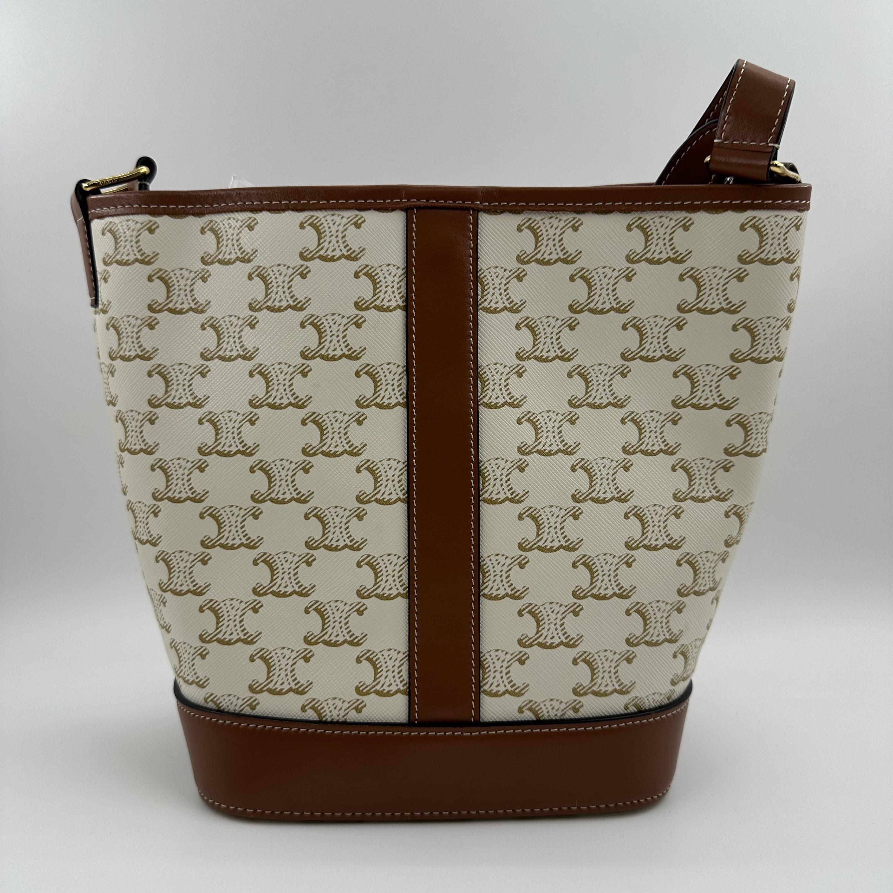 Pre-owned Celine leather bucket shoulder bag