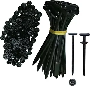 50PCS Nylon Universal Cable Tie Buckle, Heavy Duty Self-Locking Nylon Zip Ties Holder, UV-Resistant Fasteners for Car Fender Trunk Repair, Wire Bundling, Home & Garage Use