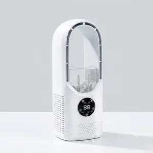 Bladeless Cooling Fan Humidifier with LED Display, 6-Speed Portable Air Cooler