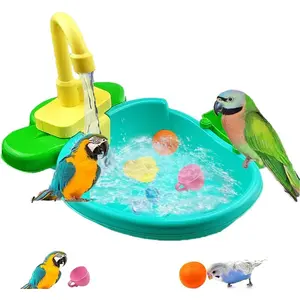 Bird Bath for C, Bird Bath Fountains Indoor, Parrot Automatic Bathing Box Bird Bath Shower Accessories Bird Toys for Parakeets, Budgie, Cockatiel, Conure and Small Birds