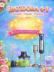 4-in-1 Hand Blender Set with Whisk, Chopper Cup, Mixing Cup and Immersion Blender