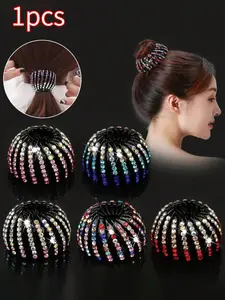 Versatile Shimmer Velvet Bird Nest Hair Tie, Lazy Person's Hairstyling Tool, High Ponytail Bun Holder, Pony Tail Holders, Ponytail Accessories, 1pcs Hair Accessory