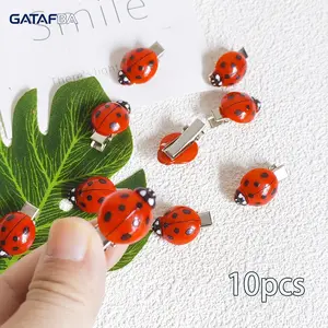 Ladybug Hair Clips Cute Insect Hair Barrettes, 3D Cartoon Ladybird Hair Accessories for Girls, No Slip Metal Alligator Clips for Thin Hair, Kawaii Red Beetle Hair Pins for Kids Women, Perfect for Daily Wear, Party, Photo Shoot and Summer Outfits