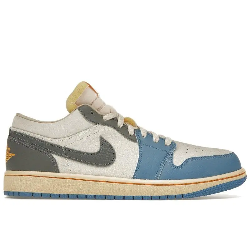 Jordan Men's 1 Low Vintage UNC Grey Basketball Shoes, from StockX