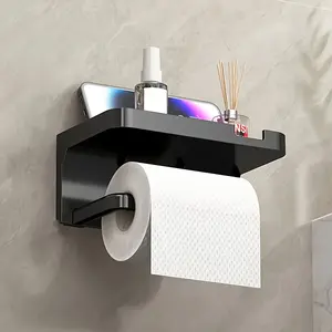 1Pcs bathroom toilet rack/tissue rack, wall-mounted toilet bathroom toilet perforated face rack, Bathroom Organizer
