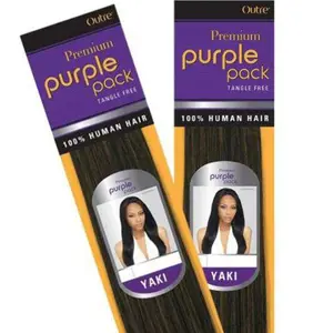 Outre Human Hair Weave Premium Purple Pack Yaki, 1, Size 14 inches Brand: Outre