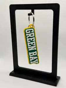 Green Bay 3D Printed Keychain - R3Designs
