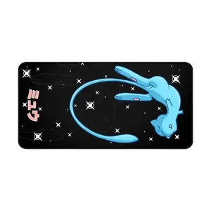 Mew Desk Mat, Pattern Mouse Pad Perfect for a Gift, Present, Holiday, Birthday Japanese Anime