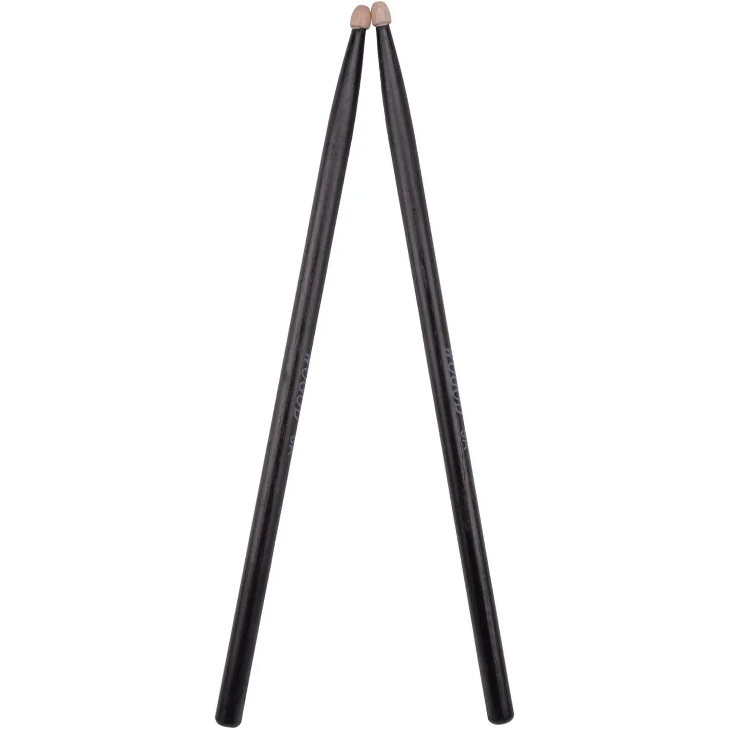 Drum Sticks 5A Drumsticks Classic Black  Tip Drumsticks (Black Drum Sticks)
