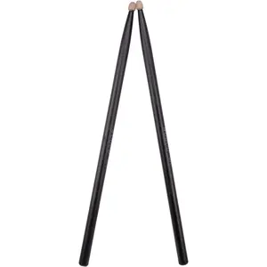 Drum Sticks 5A Drumsticks Classic Black  Tip Drumsticks (Black Drum Sticks)