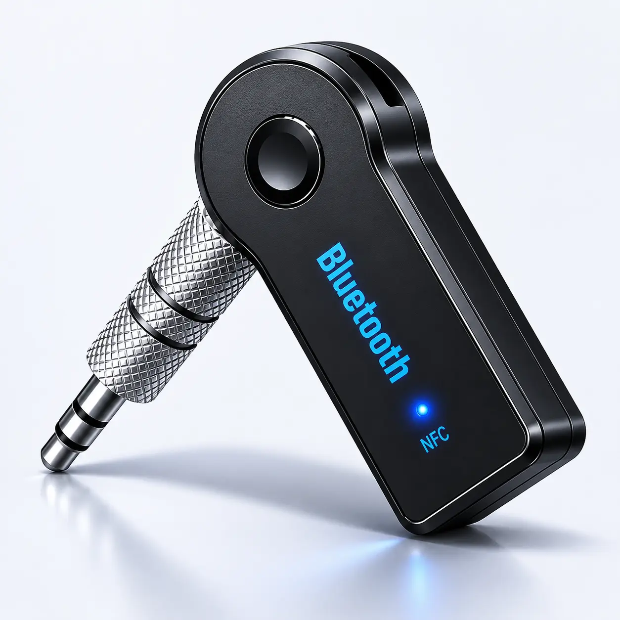 2-in-1 Wireless Bluetooth 5.0 Audio Adapter with 3.5mm Jack, Stable and Fast Transmission Transmitter, for Car Music Aux, A2DP Headphones, Wired Speaker Amplifier, On-the-Go Handsfree Universal OTG Live Broadcast Cable